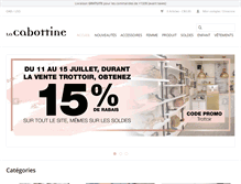 Tablet Screenshot of lacabottine.com